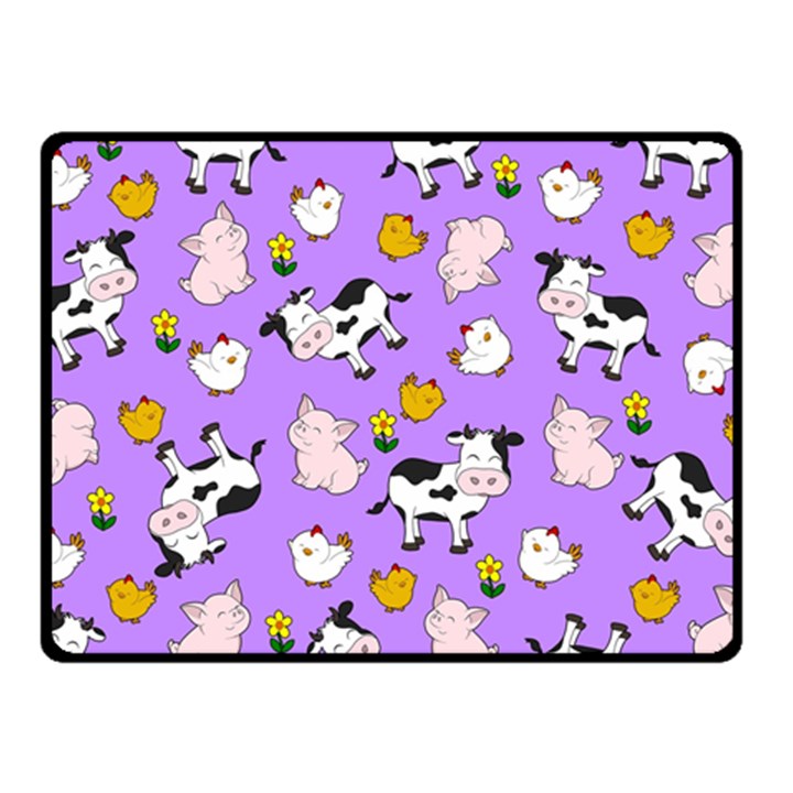 The Farm Pattern Fleece Blanket (Small)