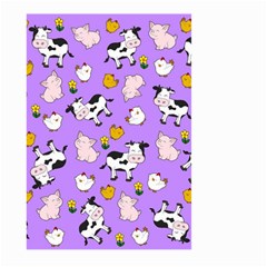 The Farm Pattern Large Garden Flag (two Sides) by Valentinaart