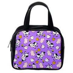 The Farm Pattern Classic Handbags (one Side) by Valentinaart