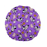 The Farm Pattern Standard 15  Premium Flano Round Cushions Back