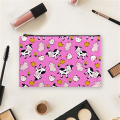 The Farm Pattern Cosmetic Bag (medium)  by Valentinaart