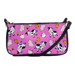 The Farm Pattern Shoulder Clutch Bags by Valentinaart