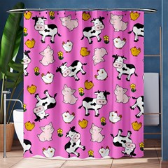 The Farm Pattern Shower Curtain 60  X 72  (medium)  by Valentinaart