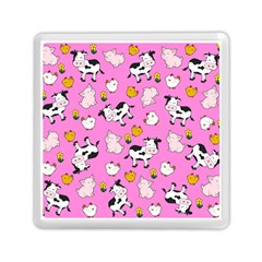 The Farm Pattern Memory Card Reader (square)  by Valentinaart