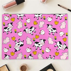 The Farm Pattern Cosmetic Bag (xxl)  by Valentinaart