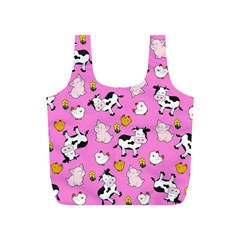 The Farm Pattern Full Print Recycle Bags (s)  by Valentinaart