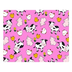 The Farm Pattern Double Sided Flano Blanket (large) 