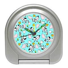 The Farm Pattern Travel Alarm Clocks