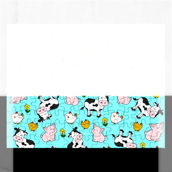 The Farm Pattern Rectangular Jigsaw Puzzl