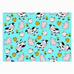 The Farm Pattern Large Glasses Cloth