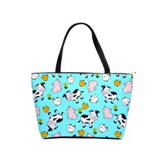 The Farm Pattern Shoulder Handbags