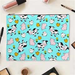 The Farm Pattern Cosmetic Bag (xl) by Valentinaart