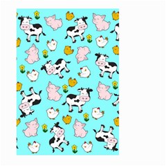 The Farm Pattern Large Garden Flag (two Sides) by Valentinaart