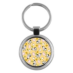 The Farm Pattern Key Chains (round)  by Valentinaart