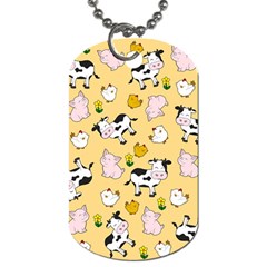 The Farm Pattern Dog Tag (two Sides) by Valentinaart