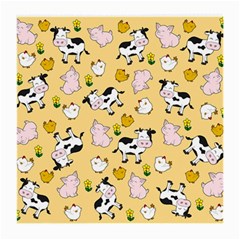 The Farm Pattern Medium Glasses Cloth (2-side) by Valentinaart