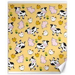 The Farm Pattern Canvas 11  X 14   by Valentinaart