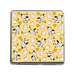 The Farm Pattern Memory Card Reader (square) by Valentinaart