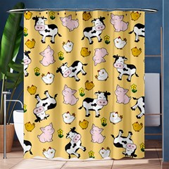 The Farm Pattern Shower Curtain 60  X 72  (medium)  by Valentinaart