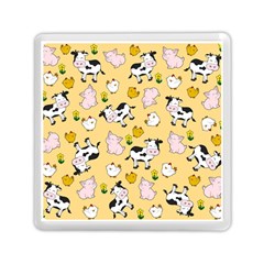 The Farm Pattern Memory Card Reader (square)  by Valentinaart