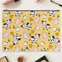 The Farm Pattern Cosmetic Bag (xxxl)  by Valentinaart