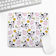 The Farm Pattern Large Mousepads by Valentinaart