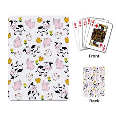 The Farm Pattern Playing Card by Valentinaart