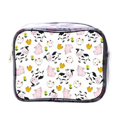 The Farm Pattern Mini Toiletries Bags by Valentinaart