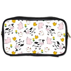 The Farm Pattern Toiletries Bags 2-side by Valentinaart