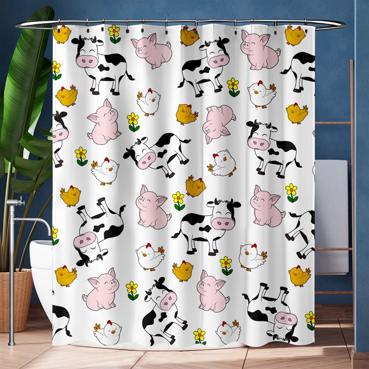 The Farm Pattern Shower Curtain 60  x 72  (Medium) 