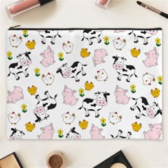 The Farm Pattern Cosmetic Bag (xxxl)  by Valentinaart