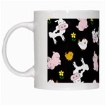 The Farm Pattern White Mugs Left