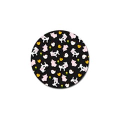 The Farm Pattern Golf Ball Marker by Valentinaart