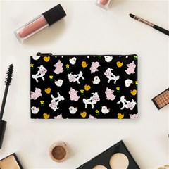 The Farm Pattern Cosmetic Bag (small)  by Valentinaart