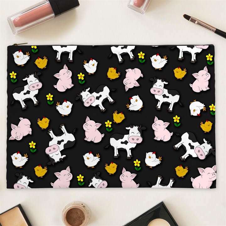 The Farm Pattern Cosmetic Bag (XXL) 