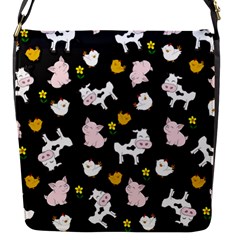 The Farm Pattern Flap Messenger Bag (s) by Valentinaart