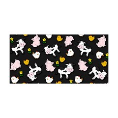 The Farm Pattern Yoga Headband by Valentinaart