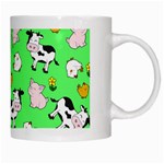 The Farm Pattern White Mugs Right