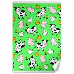 The Farm Pattern Canvas 20  X 30   by Valentinaart