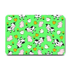 The Farm Pattern Small Doormat  by Valentinaart