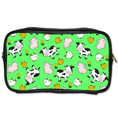 The Farm Pattern Toiletries Bags 2-side by Valentinaart