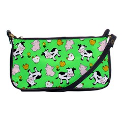 The Farm Pattern Shoulder Clutch Bags by Valentinaart