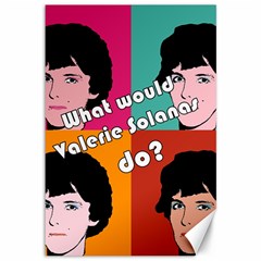 Valerie Solanas Canvas 12  X 18   by Valentinaart