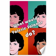 Valerie Solanas Canvas 24  X 36  by Valentinaart