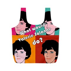 Valerie Solanas Full Print Recycle Bags (m)  by Valentinaart