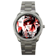 Valerie Solanas Sport Metal Watch by Valentinaart