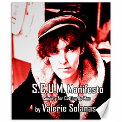 Valerie Solanas Canvas 8  X 10  by Valentinaart