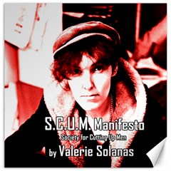 Valerie Solanas Canvas 12  X 12   by Valentinaart