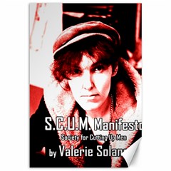 Valerie Solanas Canvas 12  X 18   by Valentinaart