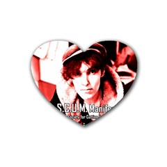 Valerie Solanas Heart Coaster (4 Pack)  by Valentinaart